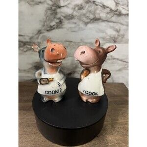 Vintage Ucagco Cook Cookie Donkey Salt Pepper Shakers  Kitchen Couple